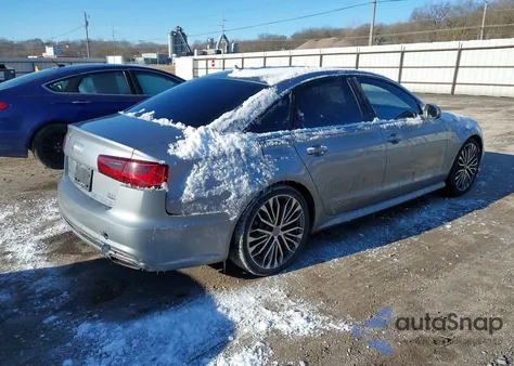 2016 Audi A6 2.0T Premium Plus из США, поврежденный, VIN WAUGFAFC5GN084072